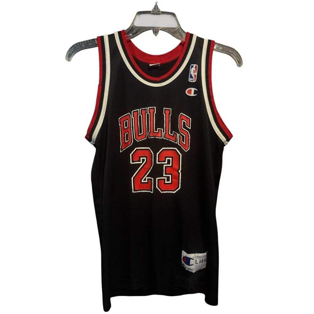 Vintage 90s Champion Chicago Bulls Michael Jordan Jersey Youth Large 14-16